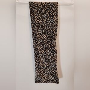 Leopard Print Scarf Velvet Soft Touch 46.5" × 7.5"